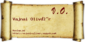 Vajnai Olivér névjegykártya